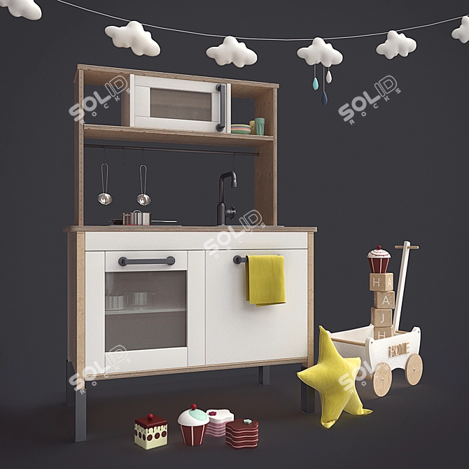 Duktig Kids Kitchen 3D model image 1
