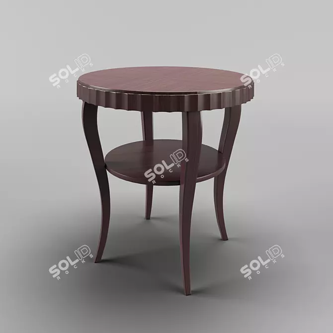 MESTRE Cherry Side Table: Fratelli Barri 3D model image 1