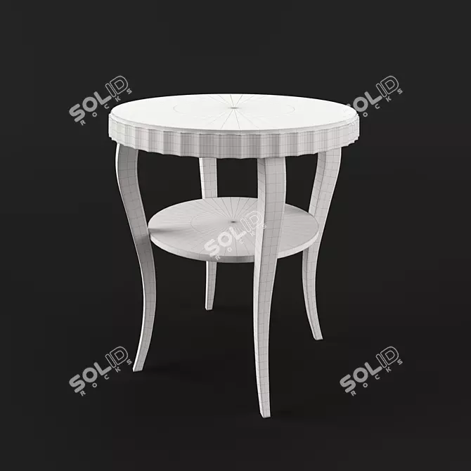 MESTRE Cherry Side Table: Fratelli Barri 3D model image 2