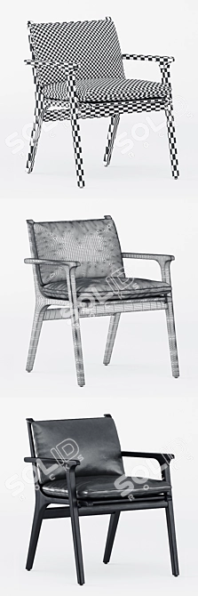 Ren Dining Armchair: Stellar Works, Space Copenhagen Design 3D model image 3