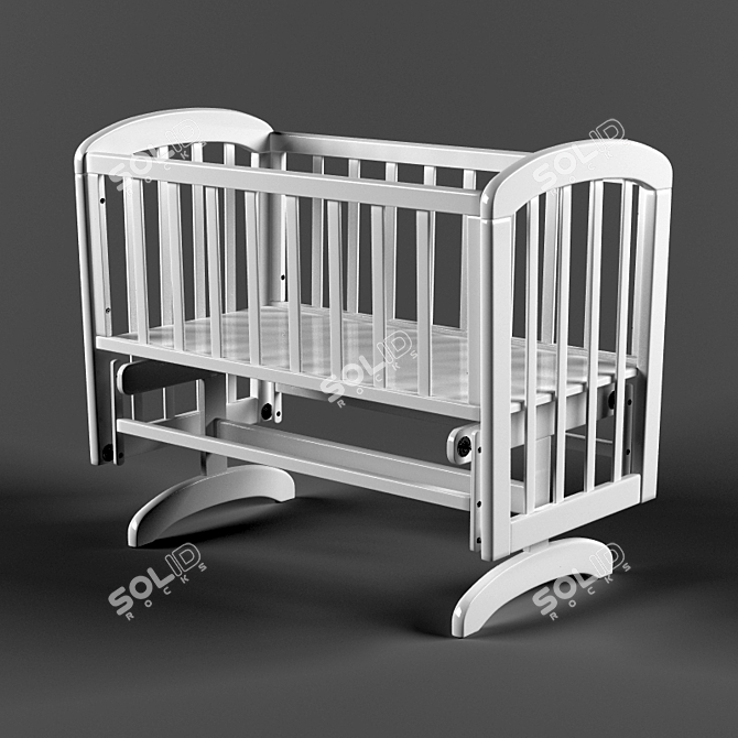 Anna Glider Cradle - Stylish and Compact 3D model image 1