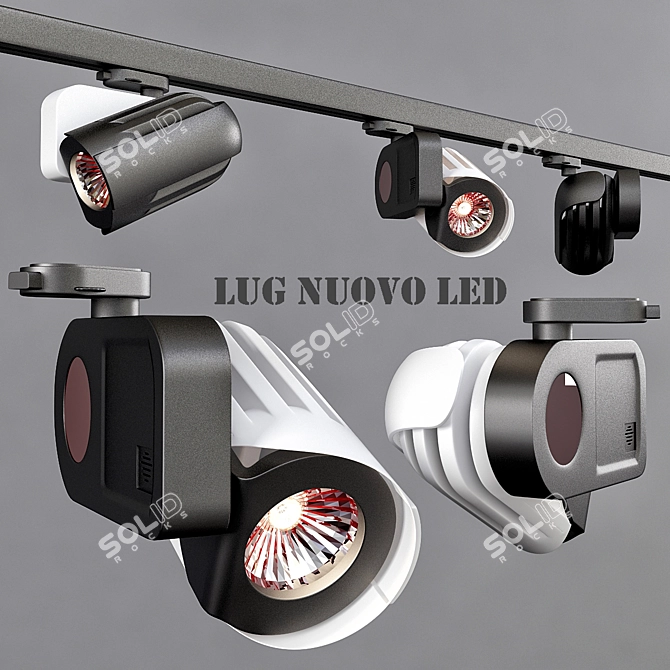 LUG Nuovo LED Light: Stylish, Compact & Energy-Efficient 3D model image 1