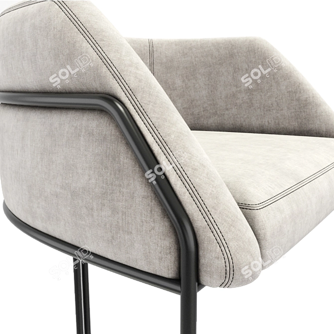 Timeless Elegance: Deja Vu Bar Stool 3D model image 2