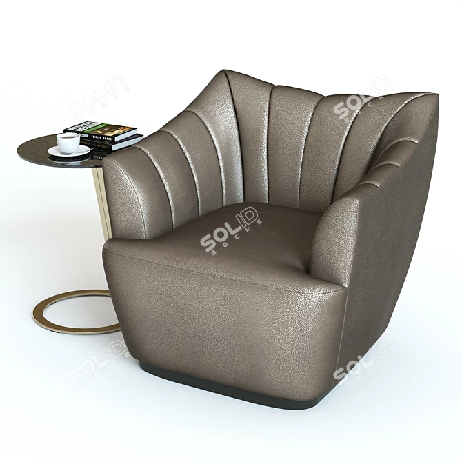 Fenton Armchair: Stylish and Elegant 3D model image 3