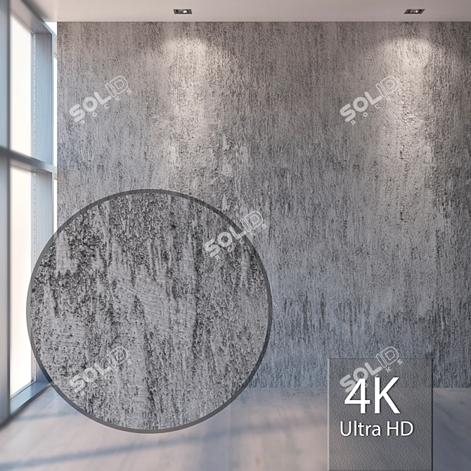 Artisan Seamless Plaster Texture 3D model image 1