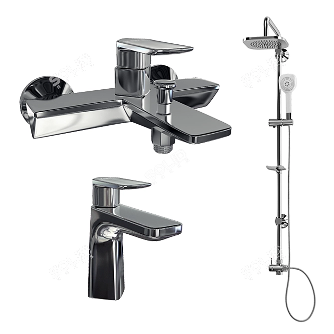 NEWARC Faucet Collection 3D model image 1