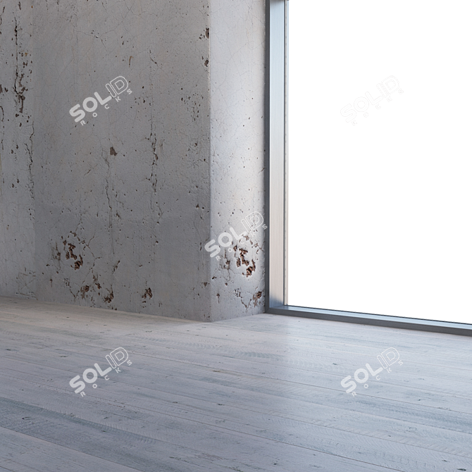 Swirl Plaster 4K Texture 3D model image 3