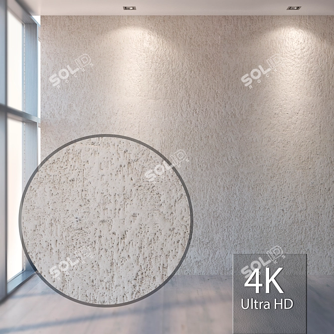 Seamless 4K Plaster Texture 3D model image 1