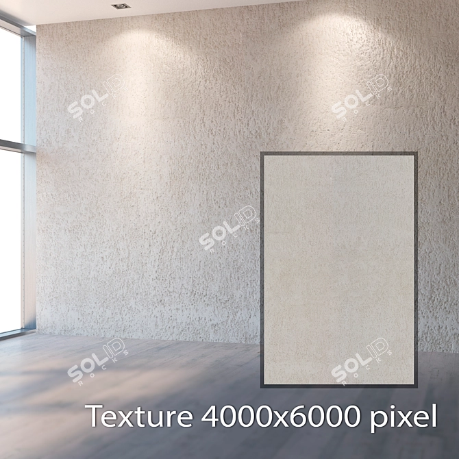 Seamless 4K Plaster Texture 3D model image 2