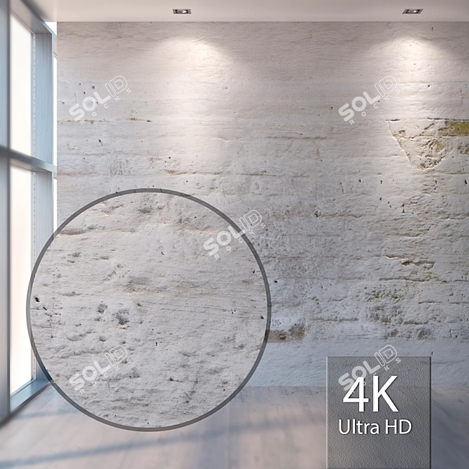 Seamless 4K Plaster Texture 3D model image 1