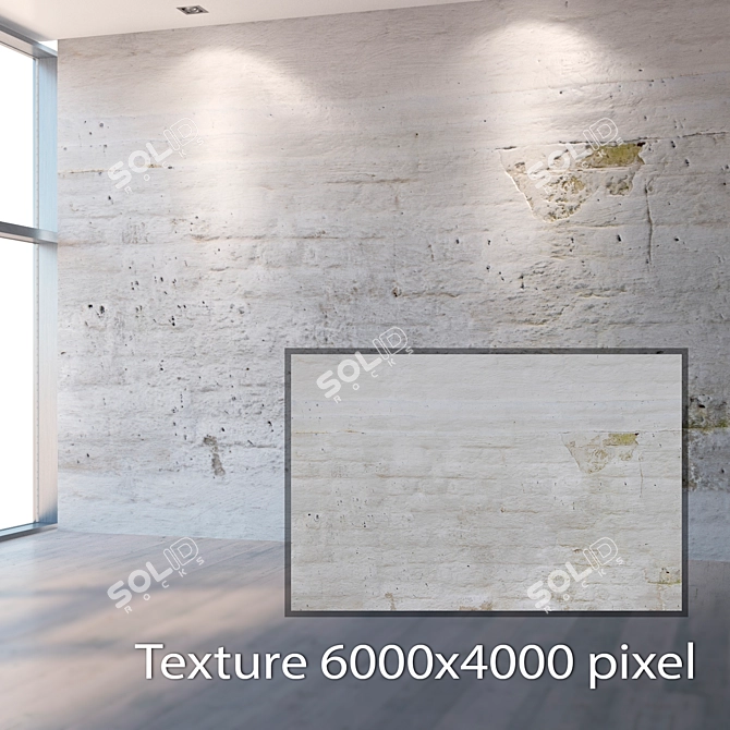 Seamless 4K Plaster Texture 3D model image 2