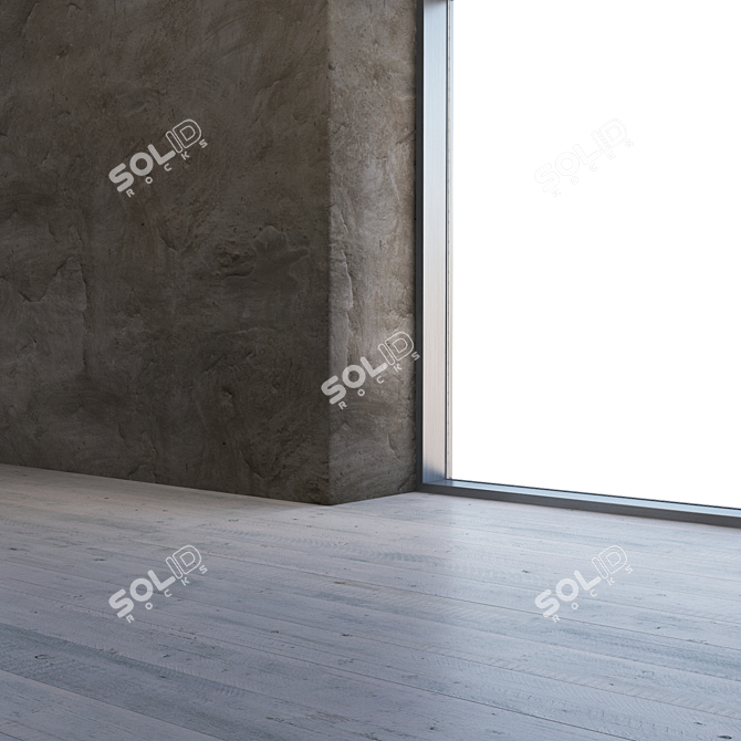 Seamless Rough Plaster Texture 3D model image 3