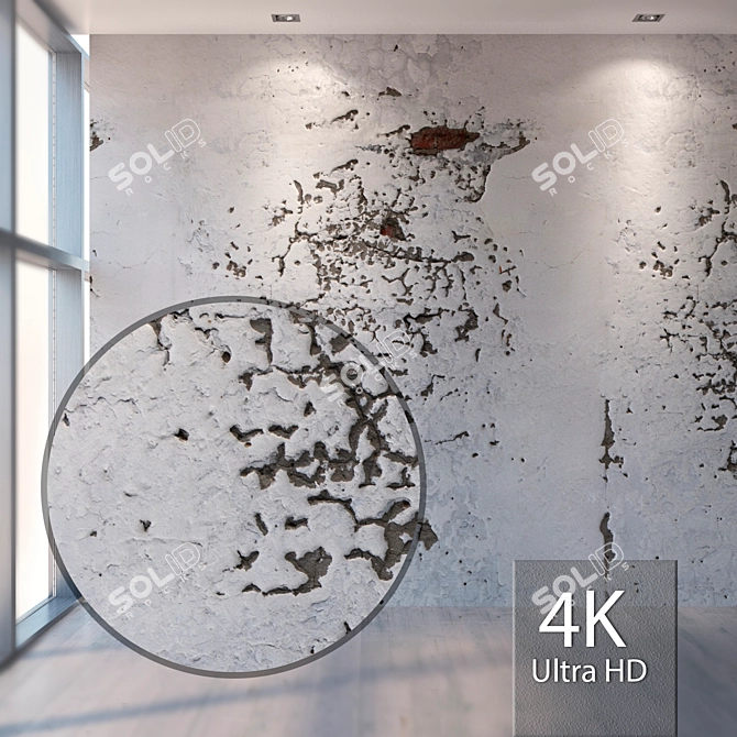 Seamless 4K Plaster Texture 3D model image 1