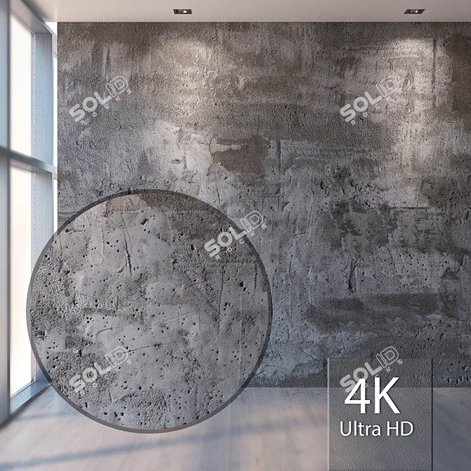 Seamless 4K Plaster Texture 3D model image 1