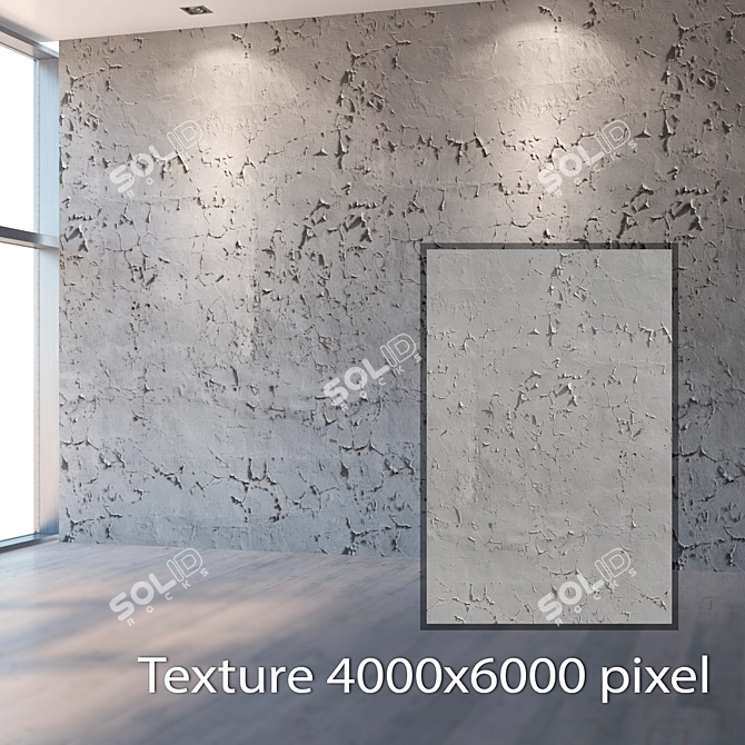 Seamless Plaster Texture Kit 3D model image 2