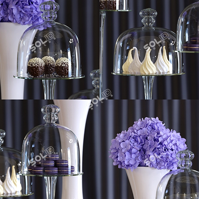 Elegant Decor Set by VGnewtrend 3D model image 3