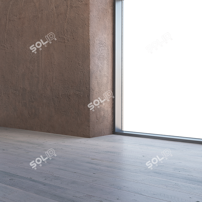 Seamless Plaster Texture in 4K 3D model image 3