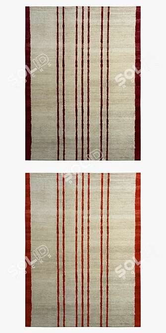 Contemporary Mauro & Spice Rugs 3D model image 2