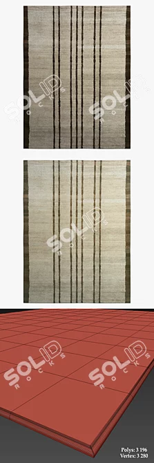 Contemporary Mauro & Spice Rugs 3D model image 3