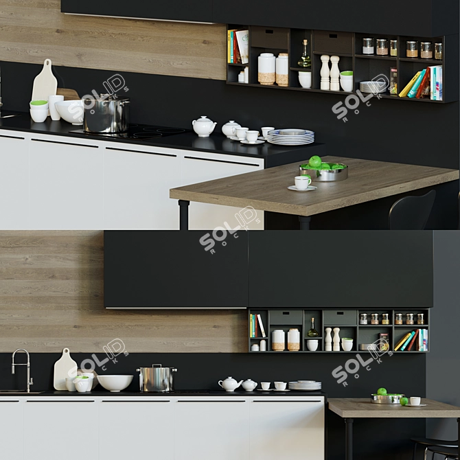 Italian Elegance: YOTA Armony Cucine 3D model image 2