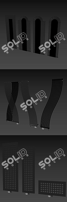 Sleek and Stylish Arbonia Radiators 3D model image 3
