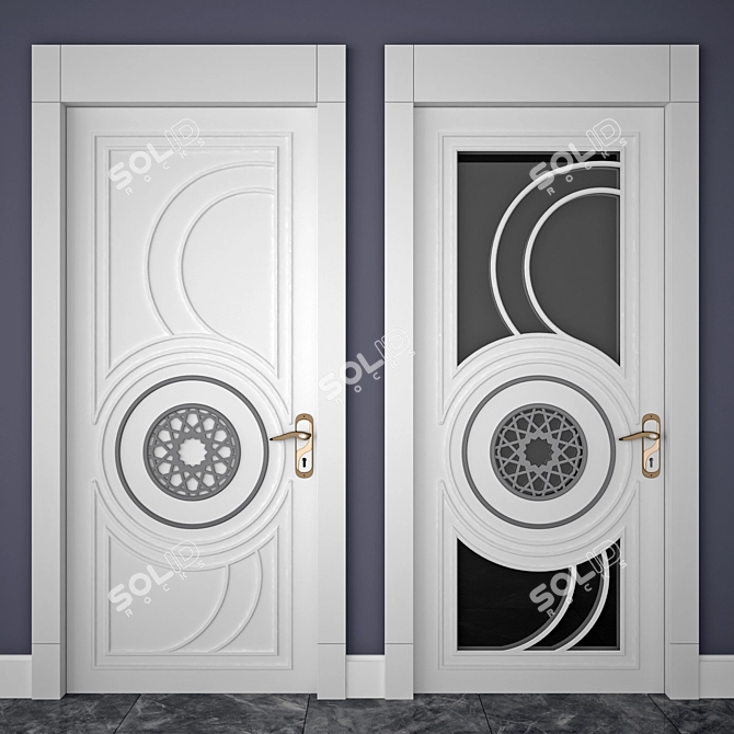 Elegant Entryway Portal 3D model image 1