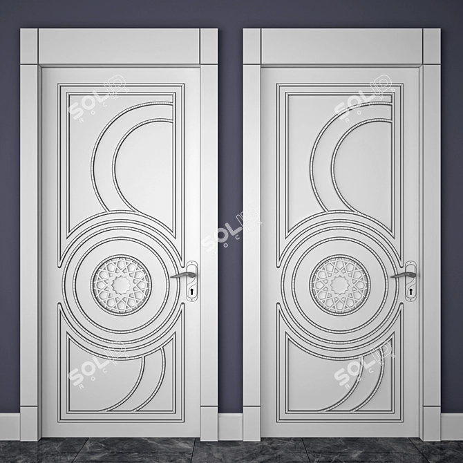 Elegant Entryway Portal 3D model image 2