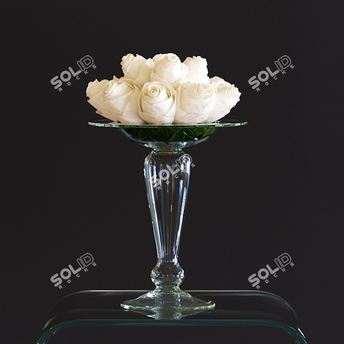 Altamira Bouquet Set: Vase &
Roses 3D model image 1