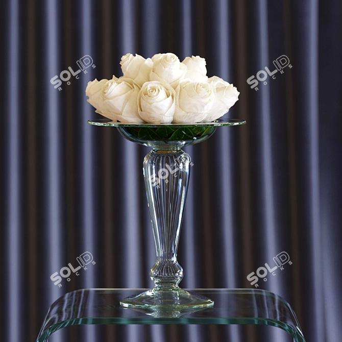 Altamira Bouquet Set: Vase &
Roses 3D model image 2