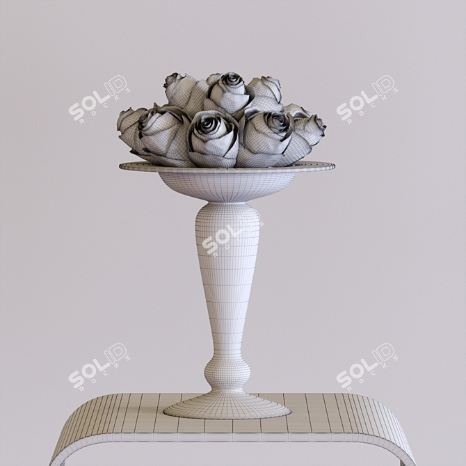 Altamira Bouquet Set: Vase &
Roses 3D model image 3