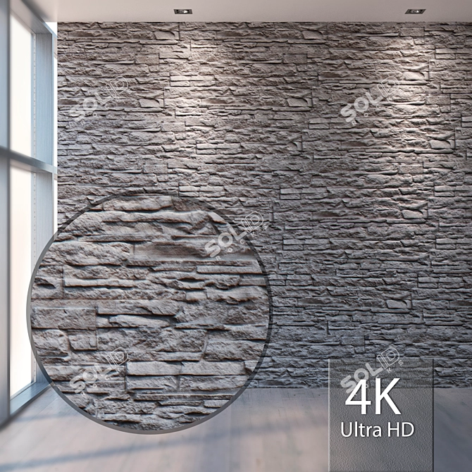 Seamless Stone Texture - 4K 3D model image 1