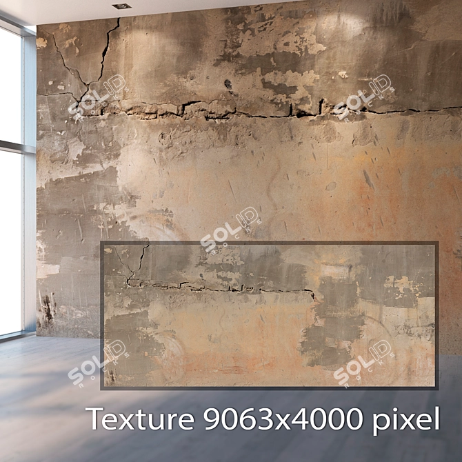 Seamless Plaster Texture - 4K Maps & Material 3D model image 2