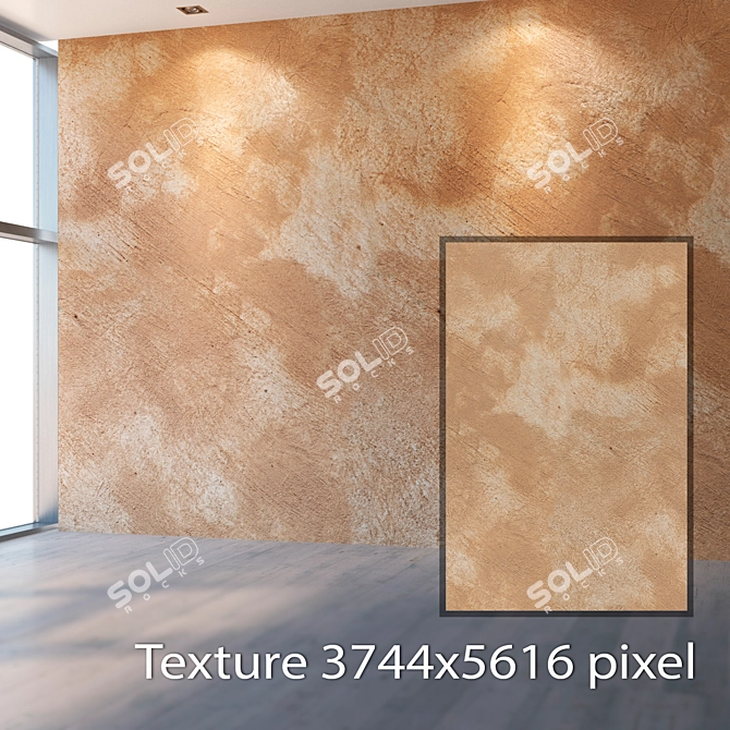 Seamless Plaster Texture 4K 3D model image 2