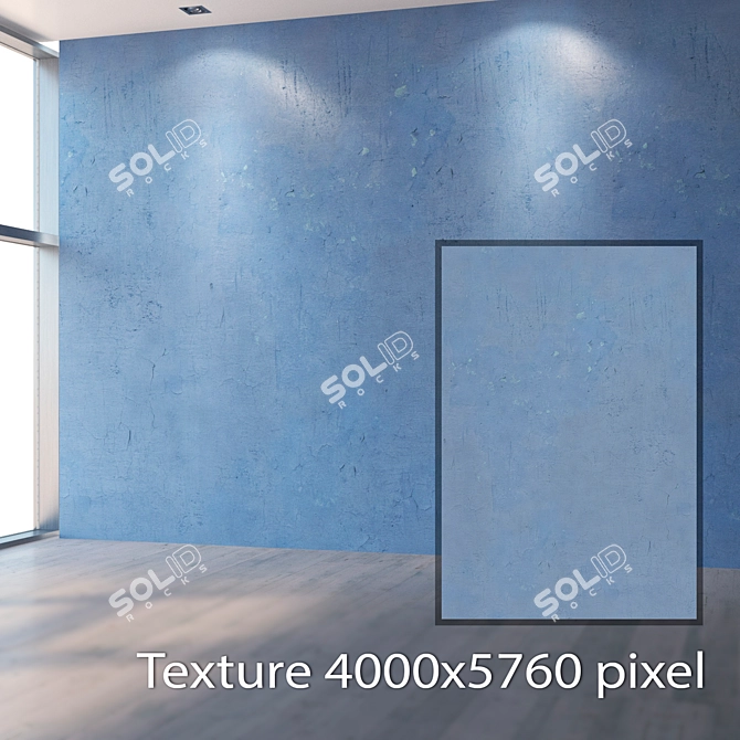 Seamless Plaster Texture Kit 3D model image 2