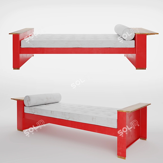Prouve Cite Bench - Sleek and Stylish! 3D model image 1