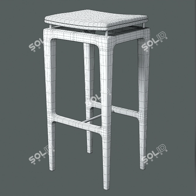 Elevate Your Bar Experience: OTAKU Bar Stool 3D model image 3