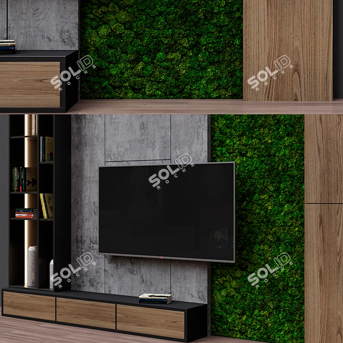 Zone 14 TV: Sleek, Space-Saving Solution 3D model image 2