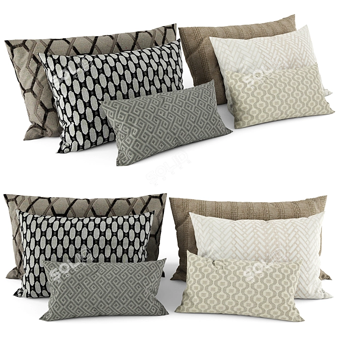 Elegant Cushion: Transform Your Space 3D model image 1