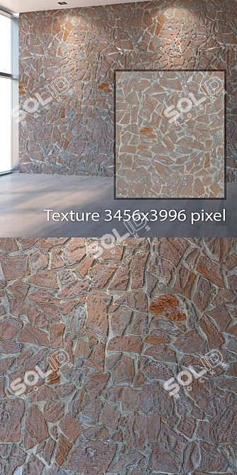 Seamless Stone Texture - 4K Res. 3D model image 2