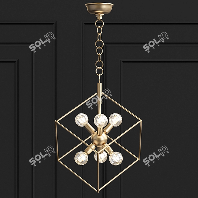 Elegant Roundout Pendant - Hudson Valley Lighting 3D model image 1