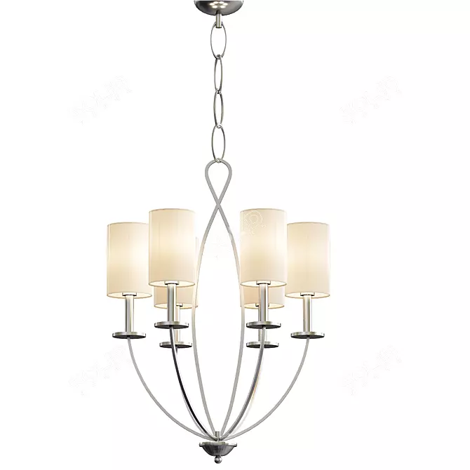 Elegant Castana Chandelier 3D model image 1