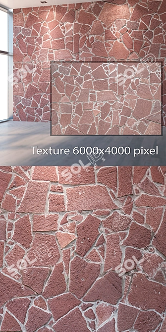 Seamless 4K Stone Texture 3D model image 2