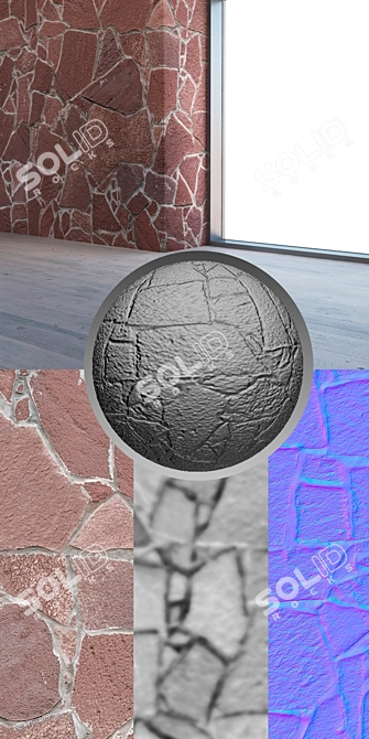 Seamless 4K Stone Texture 3D model image 3