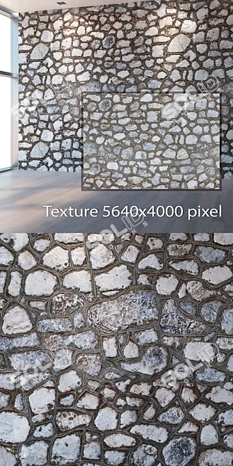 Seamless Stone Texture in 4K 3D model image 2