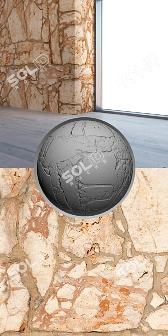Seamless Stone Texture in 4K 3D model image 3