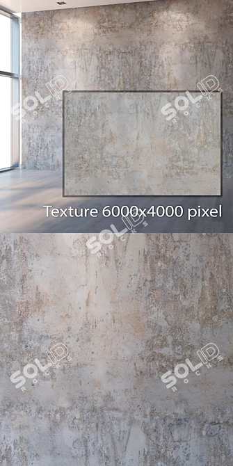 Seamless Plaster Texture 4K 3D model image 2