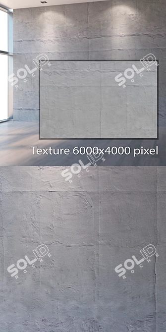 Seamless Plaster Texture 4K 3D model image 2