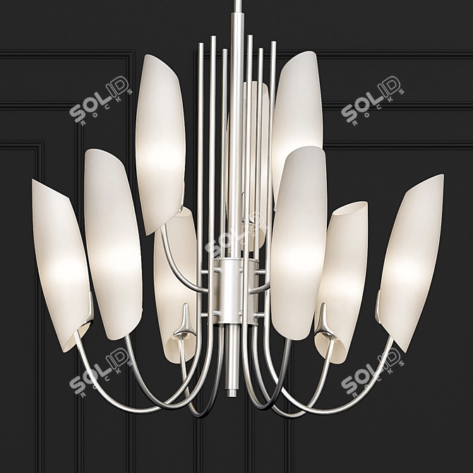 Stunning Stella 9-Light Chandelier 3D model image 1