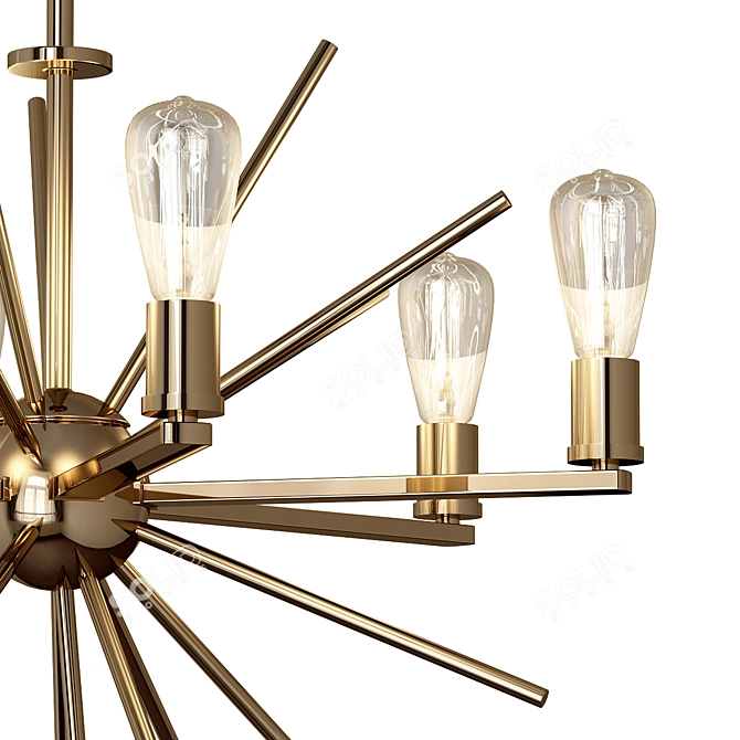 Luxury Carnegie Chandelier: Elegant Illumination 3D model image 2