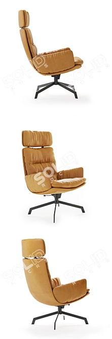 Modern Comfort: Kff Arva Lounge 3D model image 2